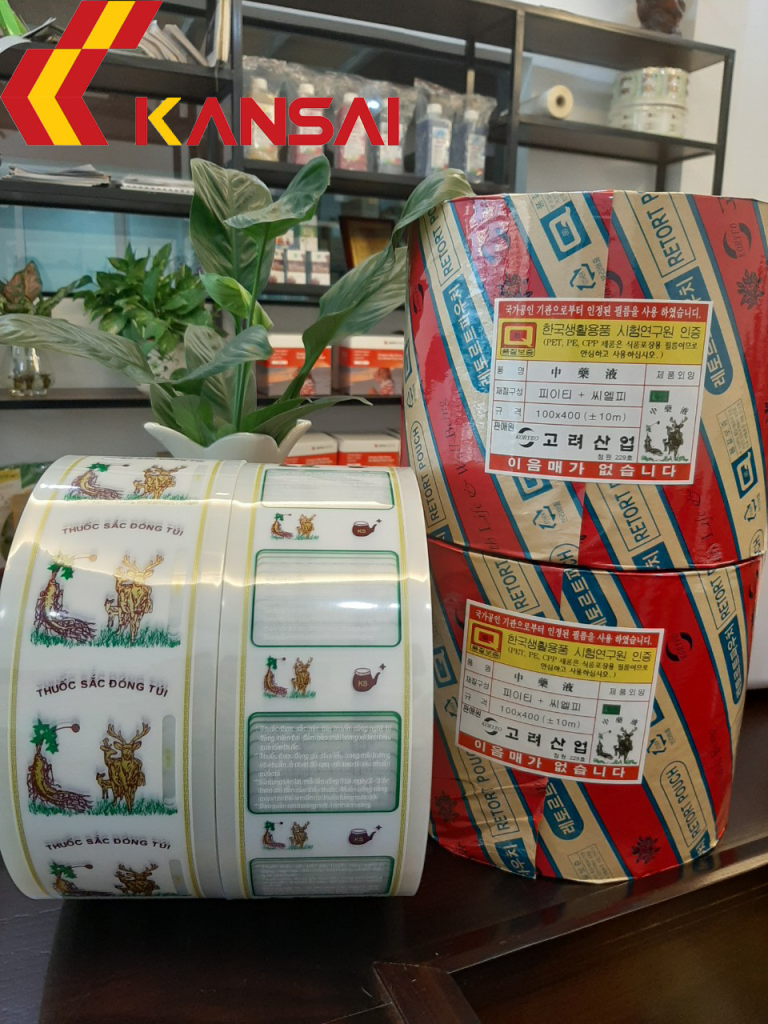 Cuộn màng túi đóng thuốc sắc đông y Kansai KS01 (PET)